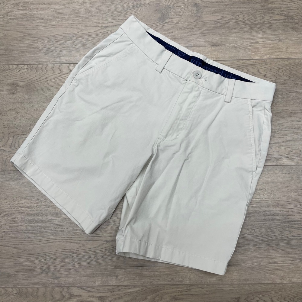 Vineyard Vines Performance Shorts Mens 28 Stone On-The-Go Chino 1H001141